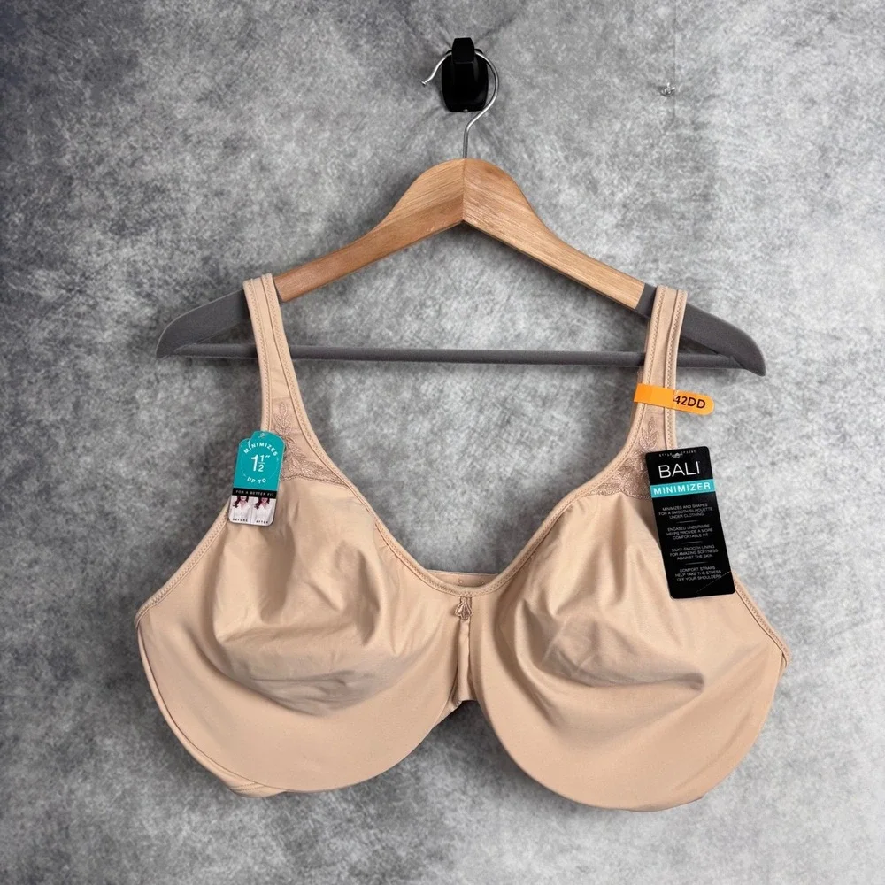 Bali‎ Bra Lift & Minimizer Bundle Lot of 2 Underwire Bras Size 42DD NWT